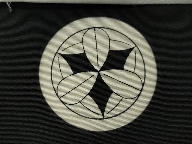 平和屋着物＃男性　羽織　黒紋付き　正絹　逸品　CAAT5838id