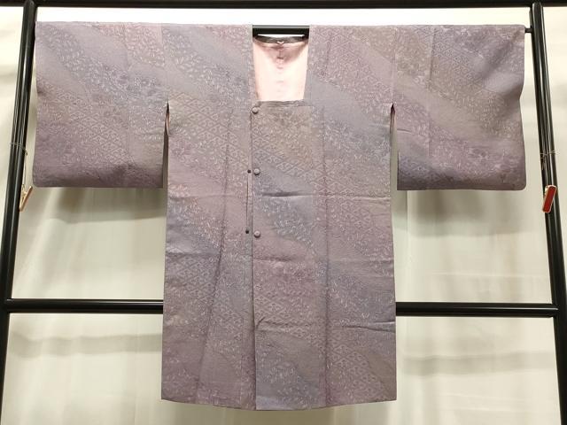 平和屋着物＃道行コート 霞文 暈し染め ロング丈 正絹 逸品 CAAT5859id