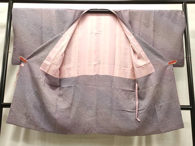平和屋着物＃道行コート 霞文 暈し染め ロング丈 正絹 逸品 CAAT5859id
