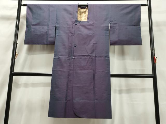 平和屋着物▽道行コート 単衣 霞文 ロング丈 正絹 逸品 CAAT5881id