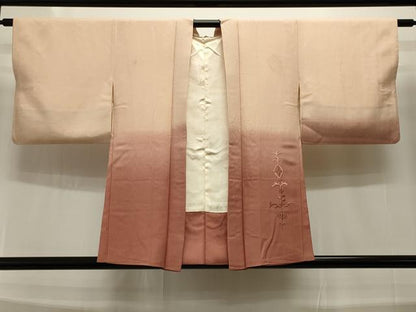 平和屋着物∞長羽織 総刺繍 草花文 暈し染め 正絹 逸品 CAAT5889id