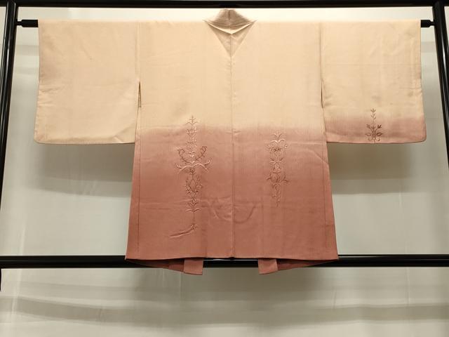 平和屋着物∞長羽織 総刺繍 草花文 暈し染め 正絹 逸品 CAAT5889id