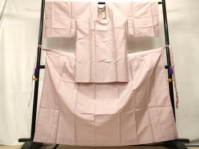 平和屋着物▽道行コート　単衣　二部式　撫子色　京都きもの友禅扱い　ロング丈　洗える着物　未使用　CAAT5907id