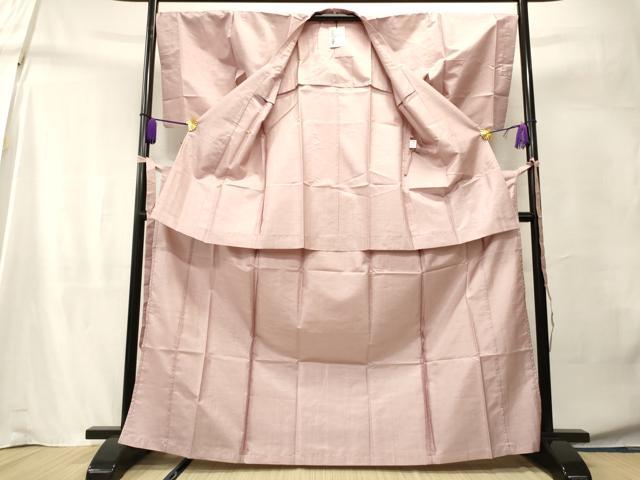 平和屋着物▽道行コート　単衣　二部式　撫子色　京都きもの友禅扱い　ロング丈　洗える着物　未使用　CAAT5907id