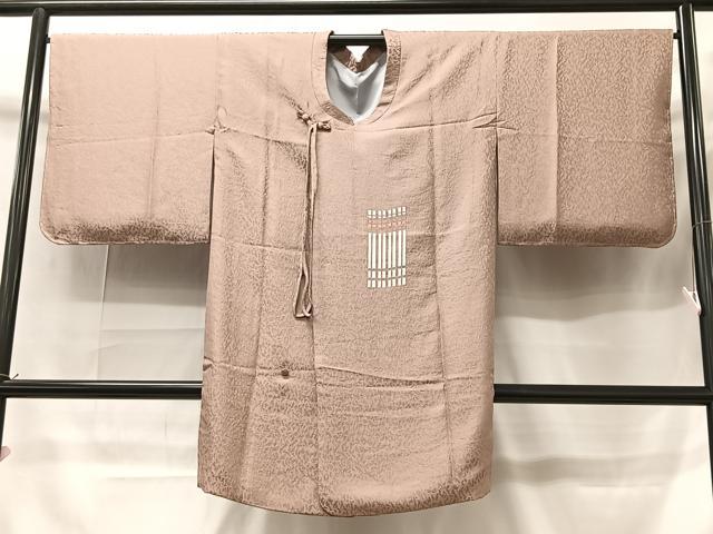 平和屋着物＃道行コート　幾何学文様　金彩　ロング丈　正絹　逸品　未使用　CAAT5927id