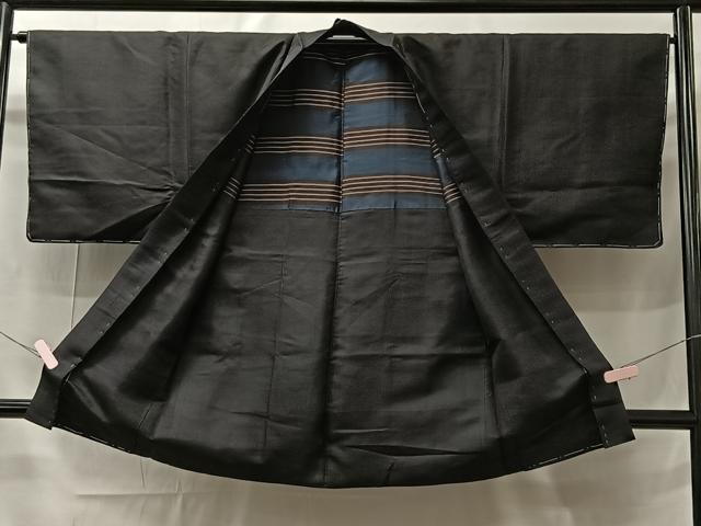 平和屋着物▽男性　長羽織　単衣　吉祥文　正絹　逸品　未使用　CAAT5931id