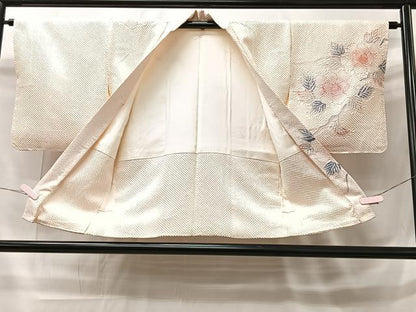 平和屋着物＃羽織 手描き 総絞り 枝花文 正絹 逸品 CAAT5937id