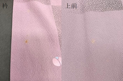 平和屋着物∞道中着 舞花文 金彩 鬼しぼ縮緬 ロング丈 正絹 逸品 CAAT5945id
