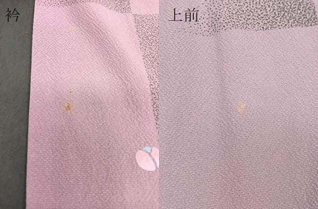 平和屋着物∞道中着 舞花文 金彩 鬼しぼ縮緬 ロング丈 正絹 逸品 CAAT5945id