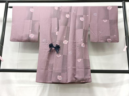 平和屋着物∞道中着 舞花文 金彩 鬼しぼ縮緬 ロング丈 正絹 逸品 CAAT5945id