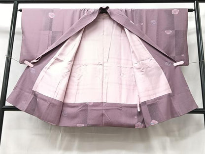 平和屋着物∞道中着 舞花文 金彩 鬼しぼ縮緬 ロング丈 正絹 逸品 CAAT5945id