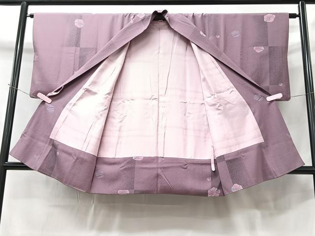 平和屋着物∞道中着 舞花文 金彩 鬼しぼ縮緬 ロング丈 正絹 逸品 CAAT5945id