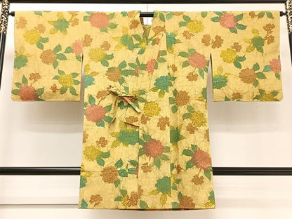 平和屋着物∞道中着 草花文 ロング丈 正絹 逸品 未使用 CAAT5970id