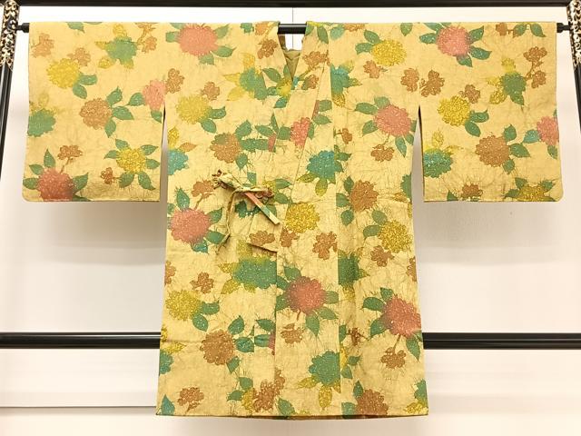 平和屋着物∞道中着 草花文 ロング丈 正絹 逸品 未使用 CAAT5970id