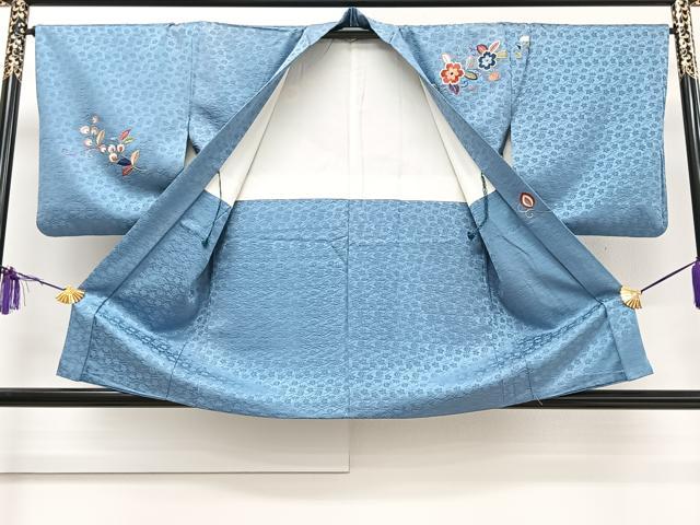 平和屋着物＃羽織　総刺繍　花唐草文　正絹　逸品　CAAT5973id