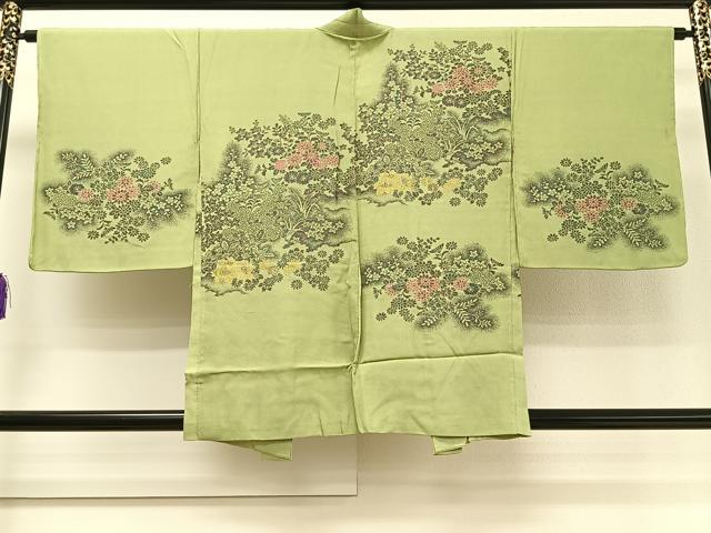 平和屋着物∞羽織 寿光織 草花文 金糸 正絹 逸品 CAAT5977id
