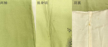 平和屋着物∞羽織 寿光織 草花文 金糸 正絹 逸品 CAAT5977id