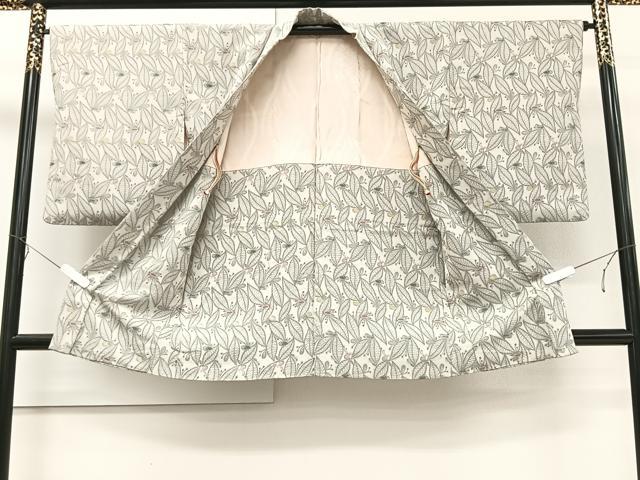 平和屋着物＃長羽織 寿光織 葉尽くし 金糸 正絹 逸品 CAAT5981id