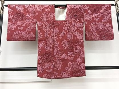 平和屋着物∞道行コート 寿光織 乱菊 銀糸 正絹 逸品 CAAT5991id