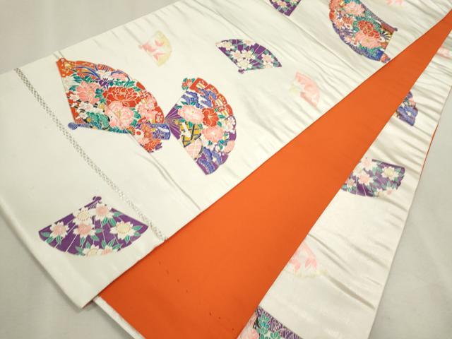 平和屋着物[]七五三　女の子　７歳　祝着　四つ身　袋帯セット　鳳凰枝垂れ花文　金彩　逸品　CAAT6096ze