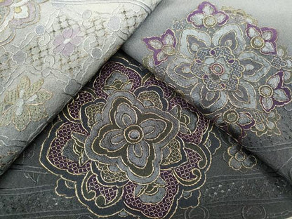 平和屋着物●中国三大刺繍 蘇州刺繍 スワトウ刺繍 総刺繍 訪問着 正倉院花文 暈し染め 金糸 正絹 逸品 CAAT6149ze