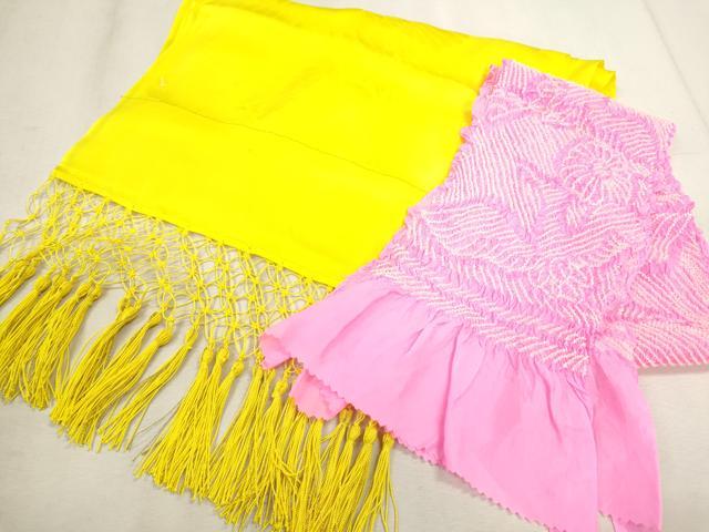 平和屋着物∵女の子 十三参り 子供 祝着・袋帯・しごき・帯揚げセット 枝梅文 大丸扱い 逸品 CAAT6246ze