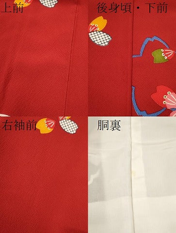 平和屋着物∵女の子 十三参り 子供 祝着 舞桜文 逸品 CAAT6299ze