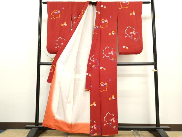 平和屋着物∵女の子 十三参り 子供 祝着 舞桜文 逸品 CAAT6299ze