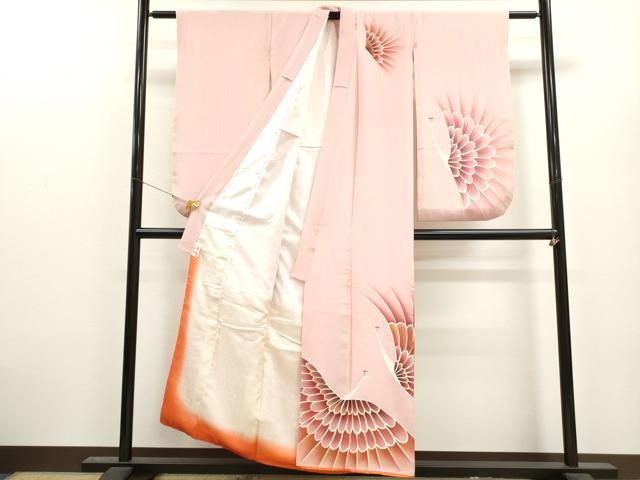 平和屋着物∵女の子　十三参り　子供　祝着　孔雀文　逸品　CAAT6300ze