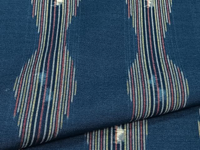 平和屋着物▽上質な小紋　単衣　立涌文　綿　逸品　未使用　CAAT6541xi