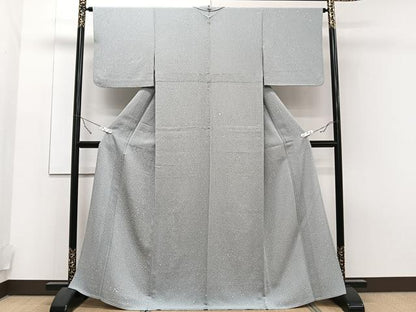 平和屋着物▽上質な小紋 単衣 あられ文 正絹 逸品 CAAT6544xi