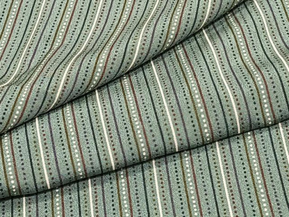 平和屋着物▽上質な小紋 単衣 縞 正絹 逸品 CAAT6546xi