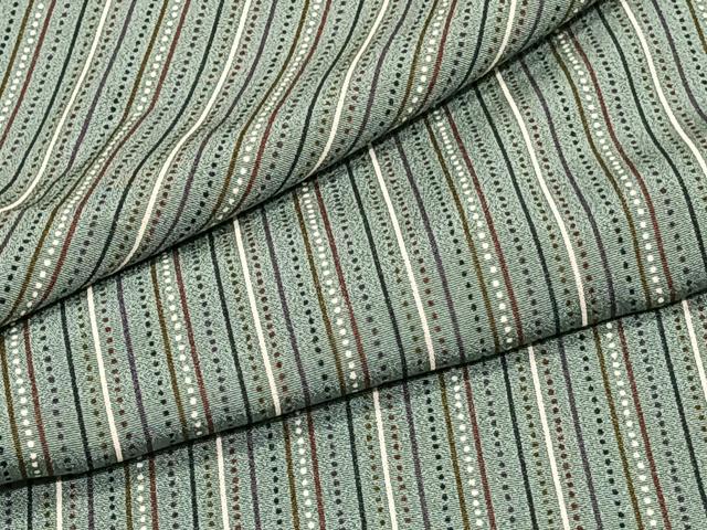 平和屋着物▽上質な小紋 単衣 縞 正絹 逸品 CAAT6546xi