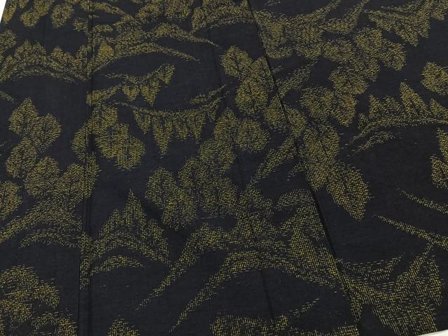 平和屋着物▽上質な紬 単衣 遠山樹林文 正絹 逸品 CAAT6547xi