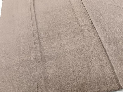 平和屋着物▽上質な色無地 単衣 赤白橡色 正絹 逸品 CAAT6549xi