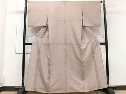 平和屋着物▽江戸小紋 単衣 南天文 洗える着物 CAAT6554xi
