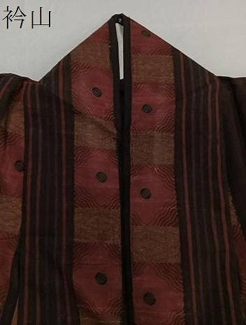 平和屋着物▽上質な小紋 単衣 作家物 紬地 間道 正絹 逸品 CAAT6556xi