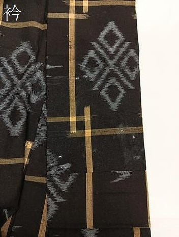 平和屋着物▽綿琉球 単衣 花鳥文 綿 逸品 CAAT6559xi