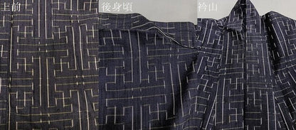 平和屋着物▽上質な紬 単衣 秋名バラ柄 正絹 逸品 CAAT6567xi