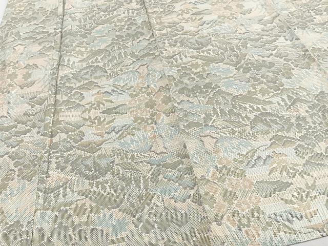 平和屋着物▽本場大島紬 単衣 9マルキ 風景文 正絹 逸品 CAAT6573xi
