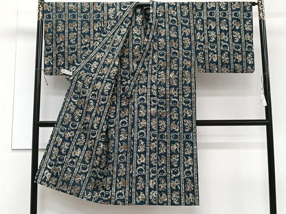 平和屋着物∴夏物　男性　浴衣　間道　綿　逸品　CAAT6578xi