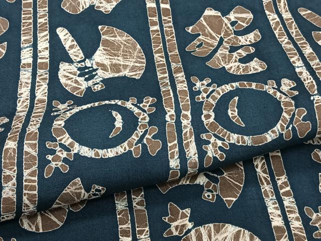 平和屋着物∴夏物　男性　浴衣　間道　綿　逸品　CAAT6578xi