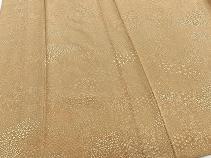 平和屋着物▽上質な小紋 単衣 地紙草花文 正絹 逸品 CAAT6580xi