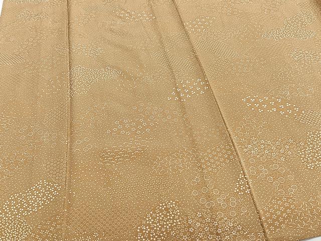 平和屋着物▽上質な小紋 単衣 地紙草花文 正絹 逸品 CAAT6580xi