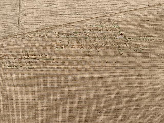 平和屋着物▽上質な紬 単衣 抽象文 正絹 逸品 CAAT6581xi