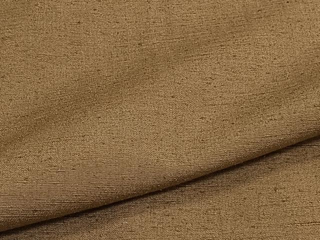 平和屋着物▽上質な紬 色無地 単衣 朽葉色 三越扱い 正絹 逸品 CAAT6582xi