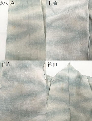 平和屋着物▽上質な紬 単衣 流水文 正絹 逸品 CAAT6604xi