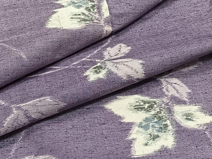 平和屋着物▽上質な紬 単衣 枝葉文 正絹 逸品 CAAT6606xi