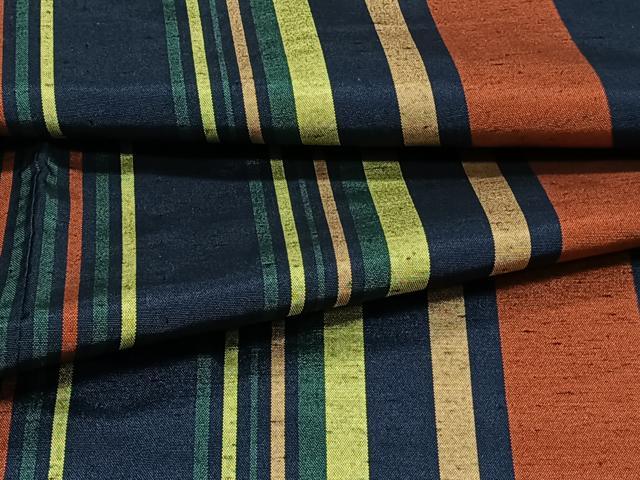 平和屋着物▽小紋 単衣 縞 CAAT6607xi