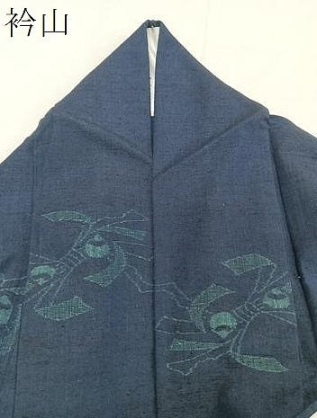 平和屋着物▽上質な紬 単衣 束ね熨斗文 正絹 逸品 CAAT6610xi